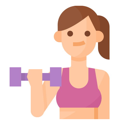 a woman doing biceps curls with a dumbbell