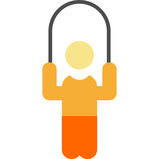 person with red pants jumping rope
