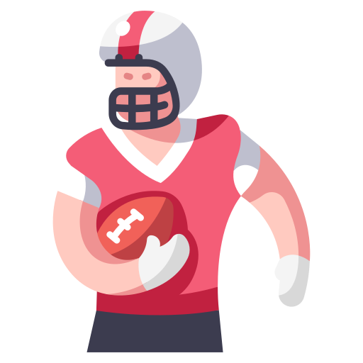 american-football player with ball