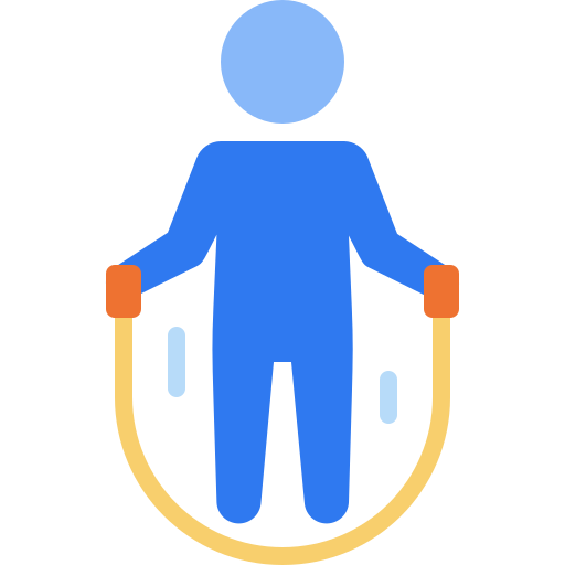 person jumping rope in park