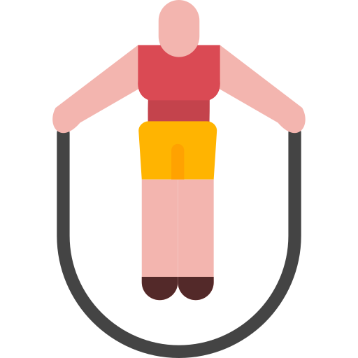 athlete jumping rope mid-air