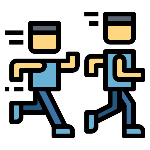 two people exercising together
